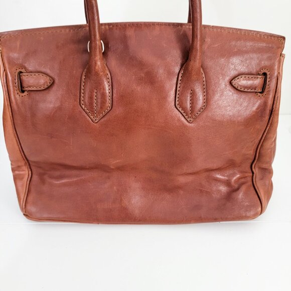 Teddy Blake by Buti Caty 12" Bag in Mahogany Brown - Picture 8 of 11
